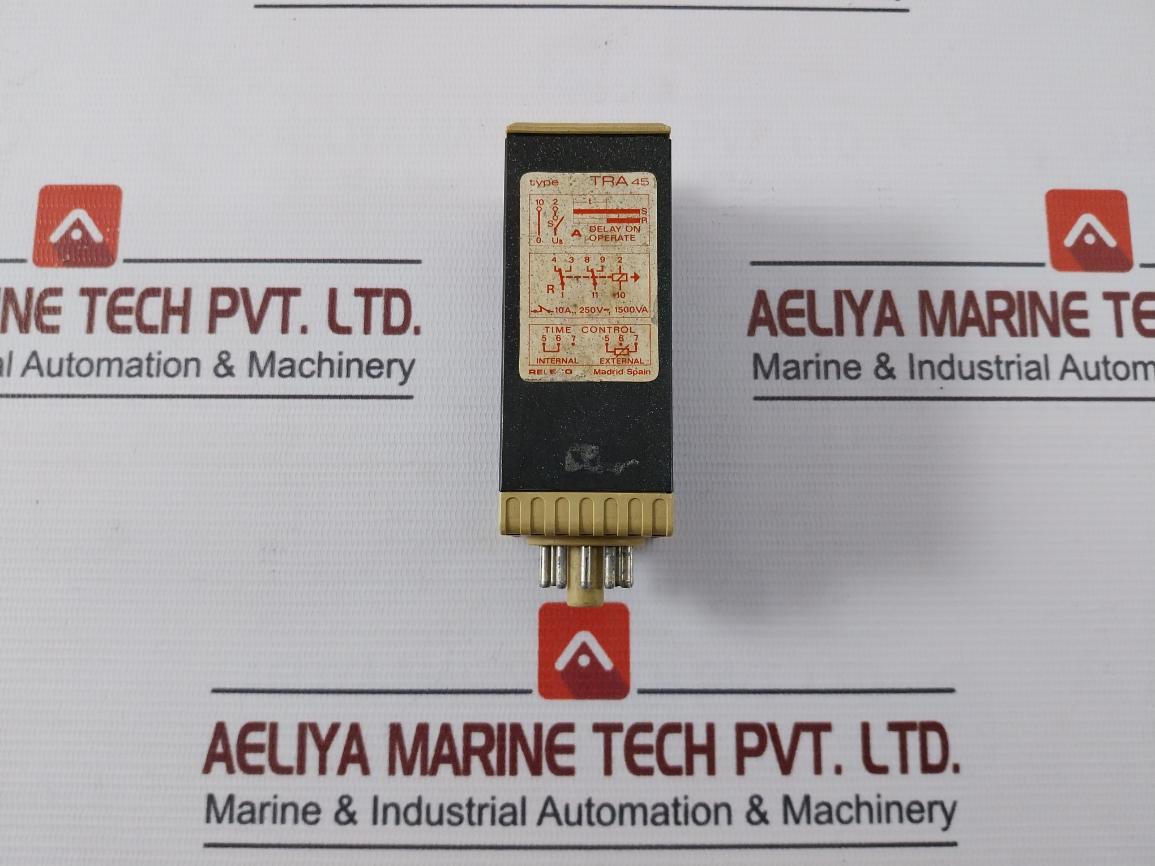 Timeco Tra 45 Tr Series Time Delay Relay Module With Base 24V Ac