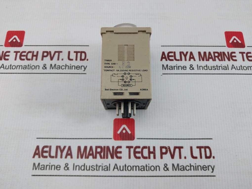 Timer S48-e2 Seil Electron 5A 250Vac
