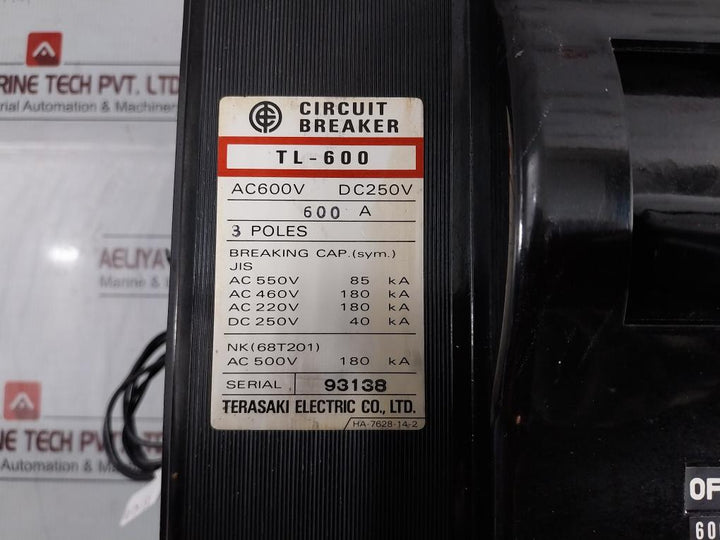 Tl-600 Terasaki Electric Circuit Breaker 200-480V 50/60Hz