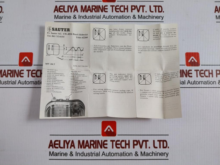 Tlc 7B 17 F001 Temperature Switch 0 To 40°C Sauter