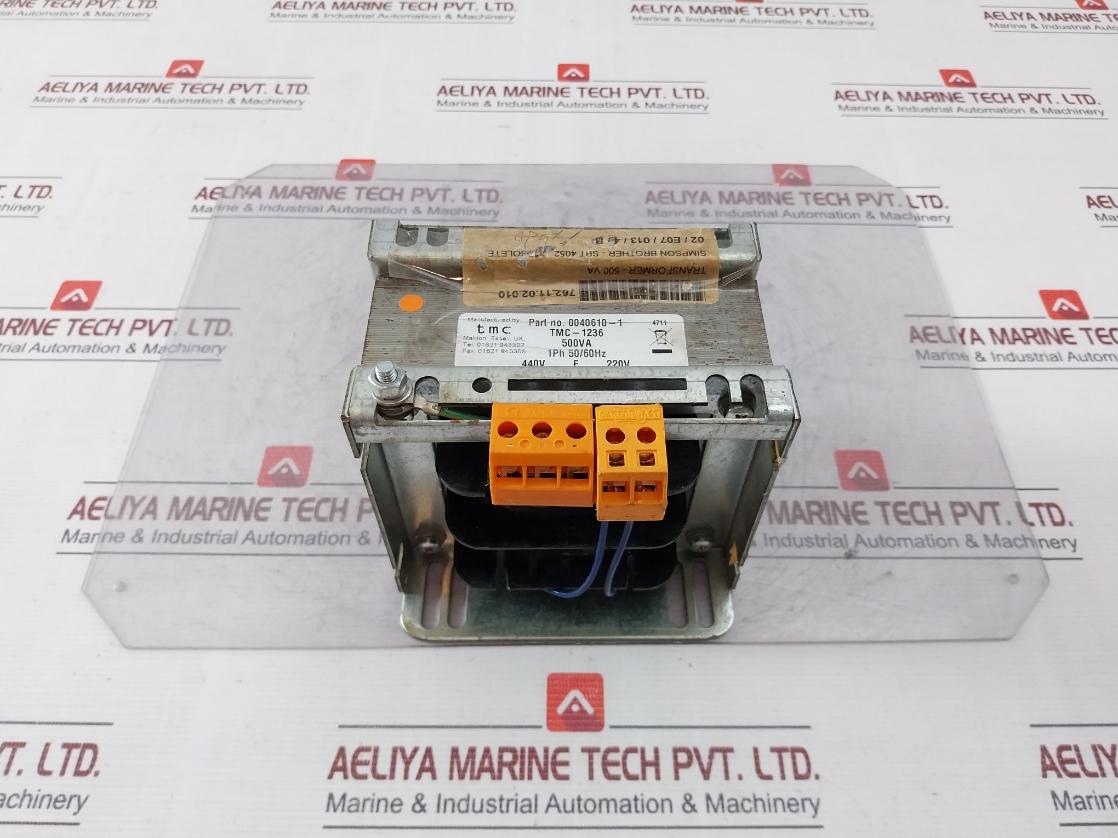 Tmc 0040610-1 Power Transformer 1Ph 50/60Hz 440V 220V 500Va