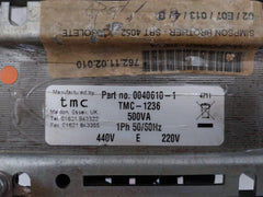 Tmc 0040610-1 Power Transformer 1Ph 50/60Hz 440V 220V 500Va
