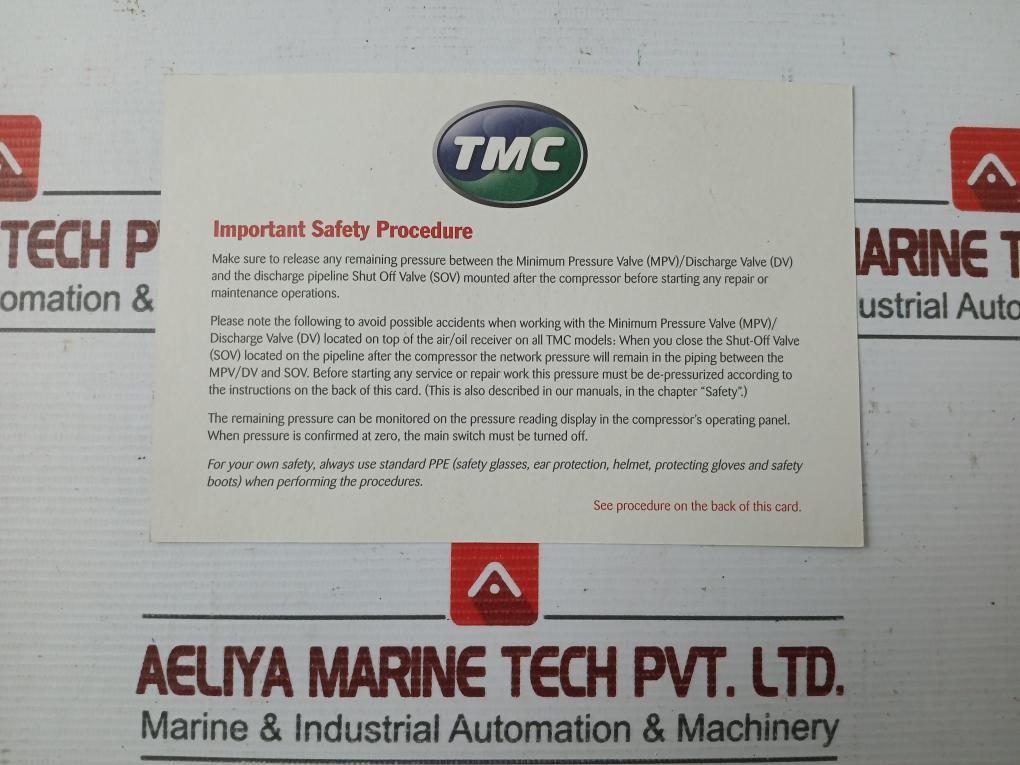 Tmc 54-85 Compressor Service Cd Tamrotor