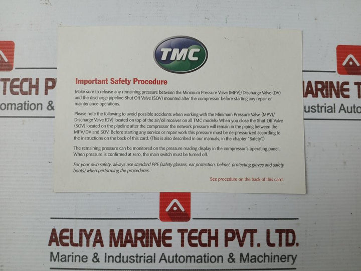 Tmc 54-85 Compressor Service Cd Tamrotor