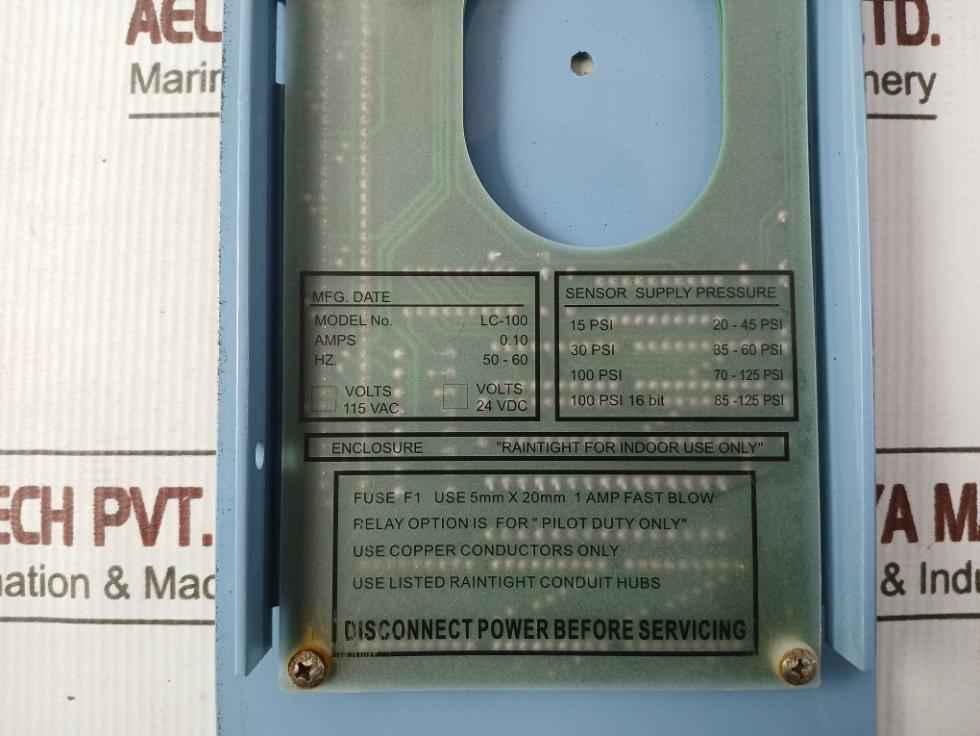 Tms Lc-100 Levelcom 100 Liquid Level Computer 20-45 Psi 0.10 Amps 50–60 Hz