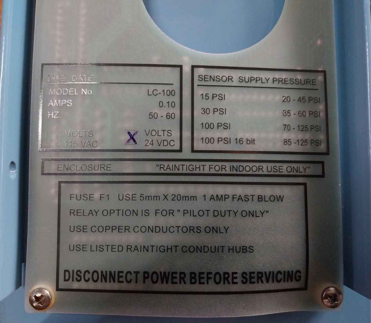 Tms Lc-100 Liquid Level Computer Levelcom 100 50-60Hz Lc100-a3 30Psi