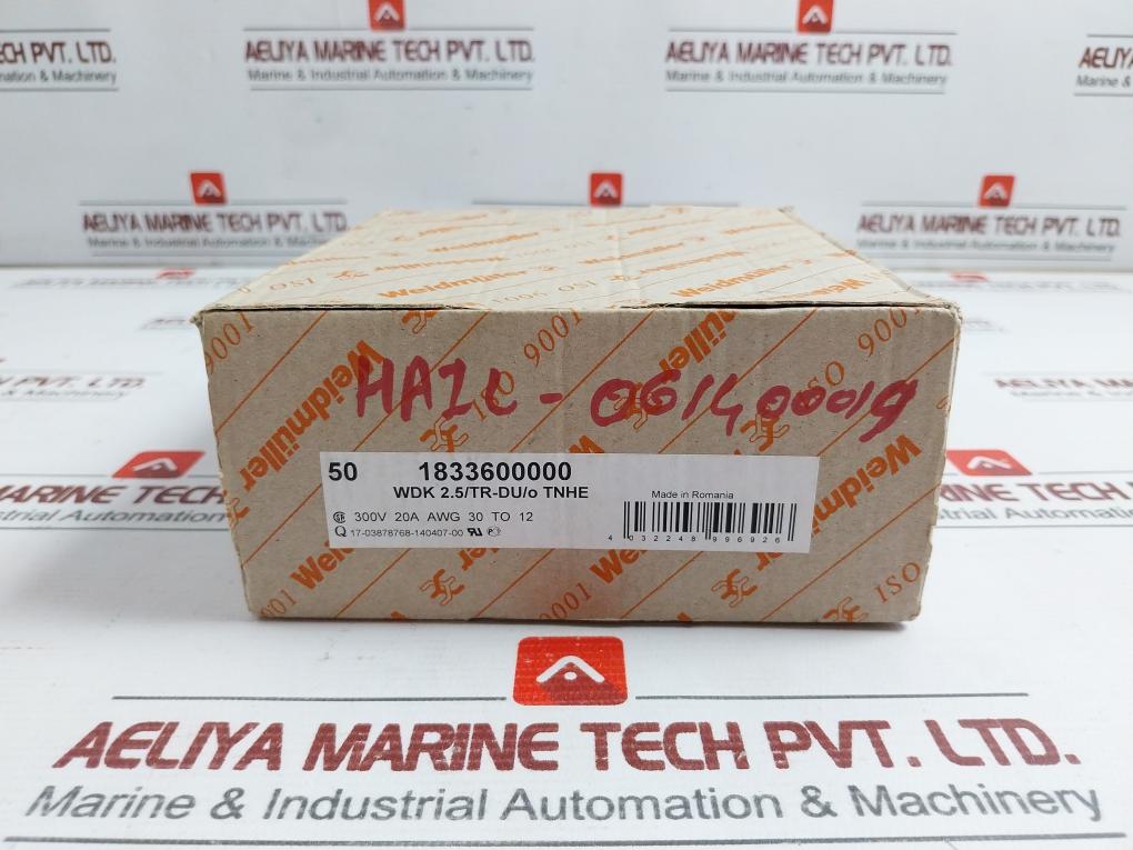 Test-disconnect Terminal Weidmuller 500V Wdk 2.5/Tr-du/O Tnhe (1 Box=50 Pcs)