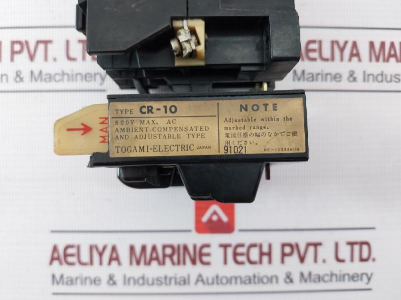 Togami-electric Cr-10 Overload Relay Pma-110004A 220V 50Hz 600V
