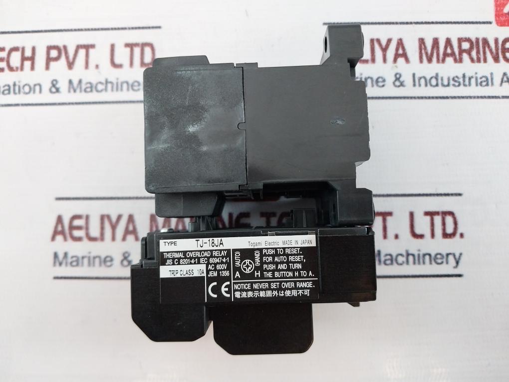 Togami Clk-15Jth40-p6C Magnetic Contactor With Tj-18Ja Thermal Overload Relay