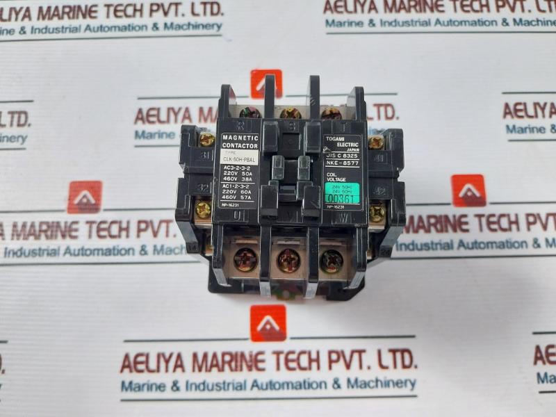 Togami Electric Clk-50H-p8Al Magnetic Contactor 24V 50/60Hz