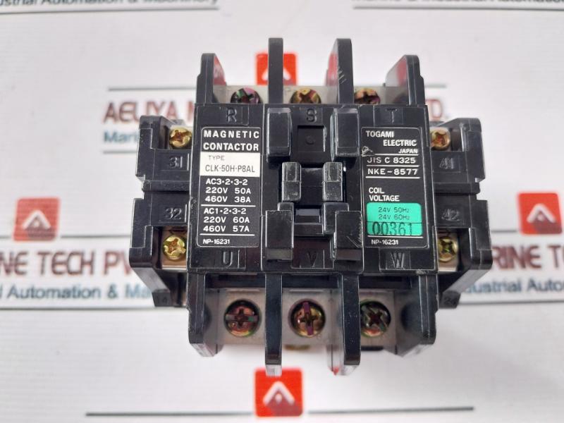 Togami Electric Clk-50H-p8Al Magnetic Contactor 24V 50/60Hz