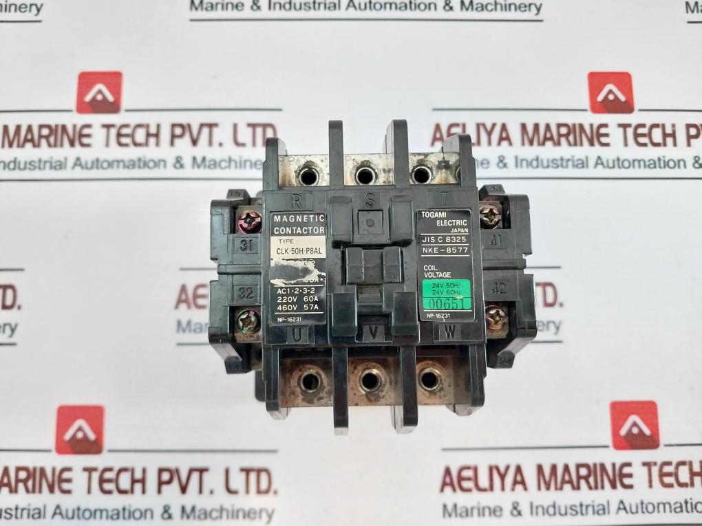 Togami Electric Clk-50H-p8Al Magnetic Contactor Nke-8577 24V 50/60Hz