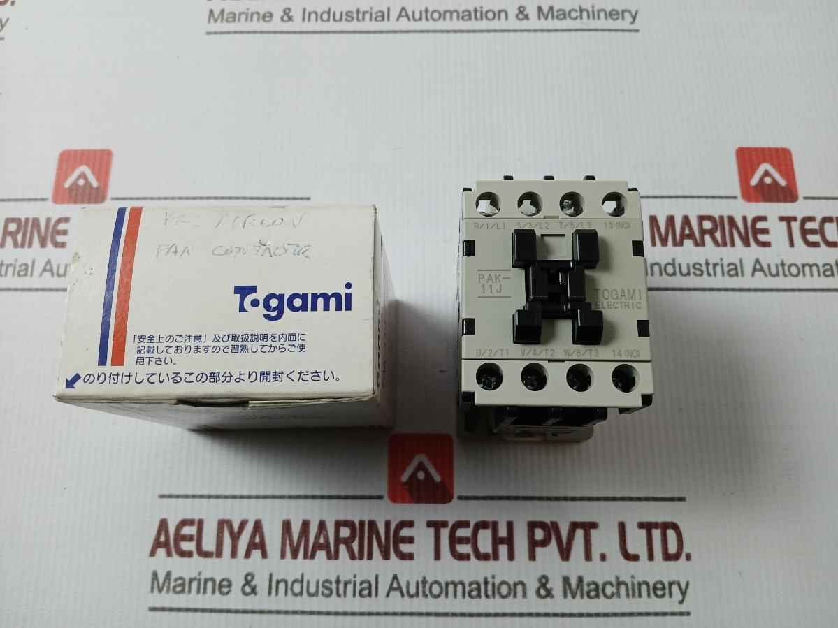 Togami Electric Pak-11J-p2547-p3300 Magnetic Contactor 380-400V 20A 50Hz