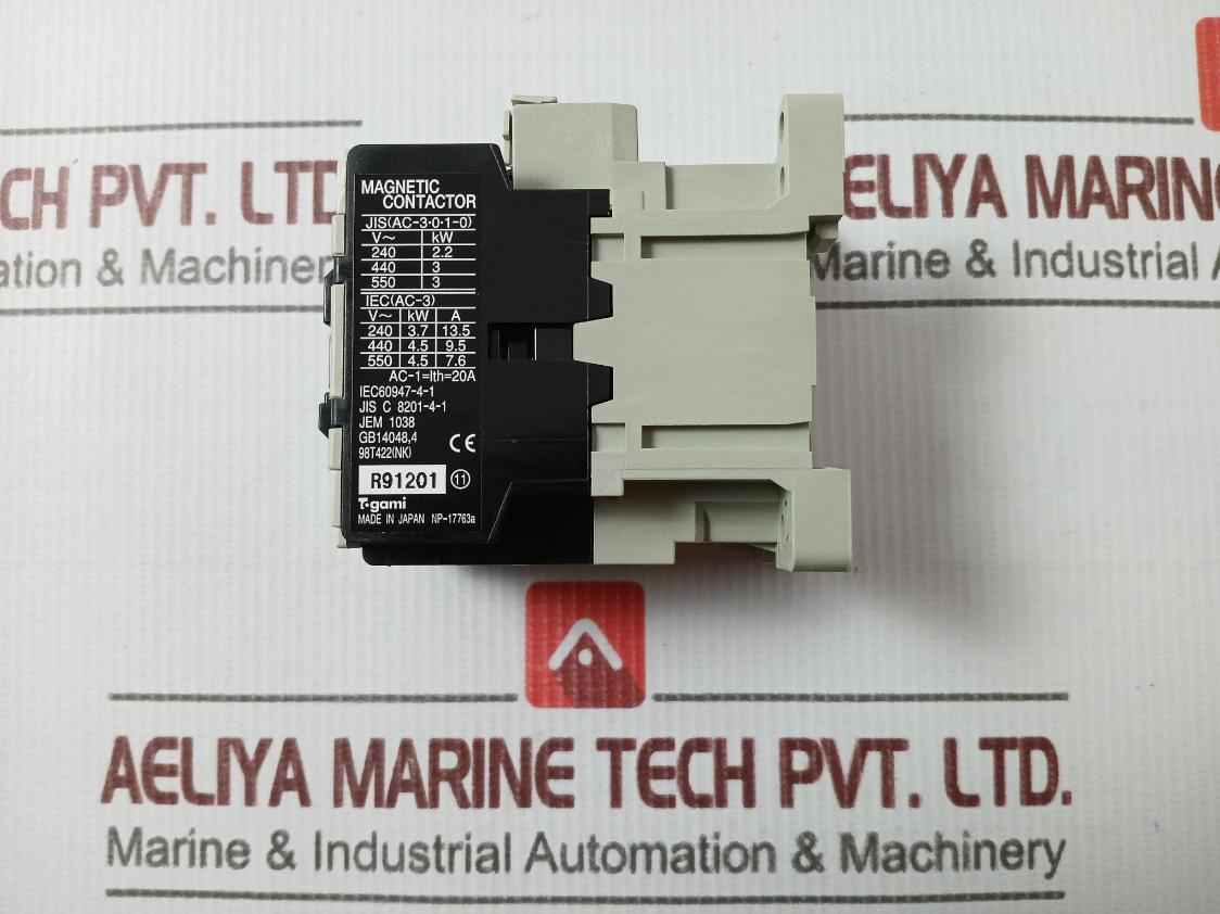 Togami Electric Pak-11J-p2547-p3300 Magnetic Contactor 380-400V 20A 50Hz
