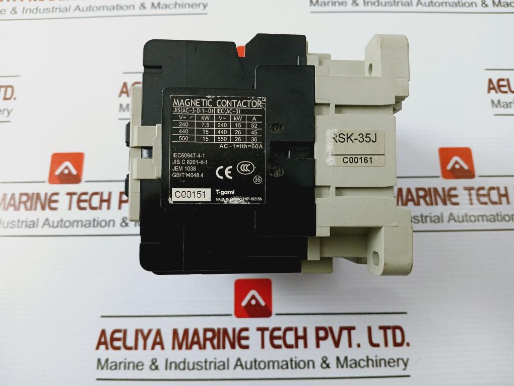 Togami Electric Pak-35J Magnetic Contactor 24V 50Hz