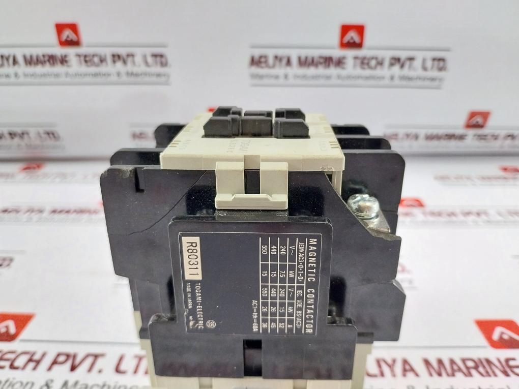 Togami Electric Pak-35J Magnetic Contactor 24V Ac 60Hz 60A