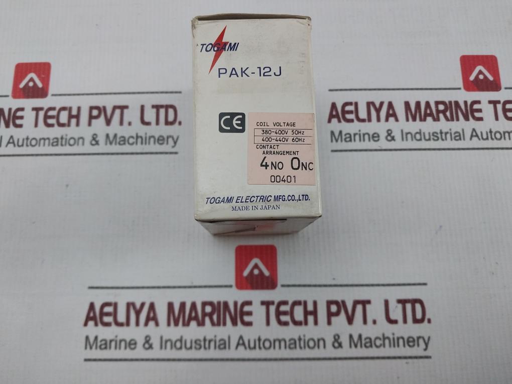 Togami Electric Pak-12J Magnetic Contactor 380–400V 50Hz 26A
