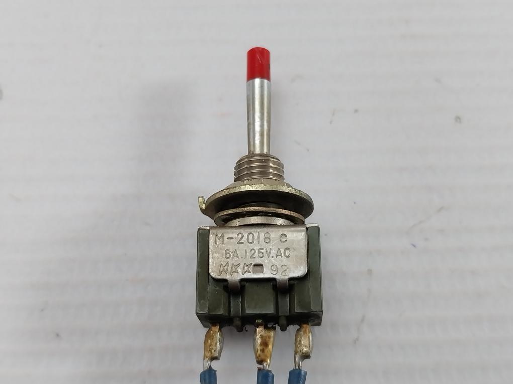 Toggle Switch Bushing Mount Miniature Part No: Nkk M-2018 C