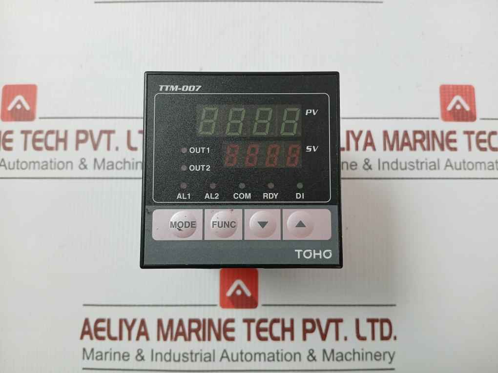 Toho Electronics Digital Temperature Controller Ttm-007-r-a-z134 100-240Vac