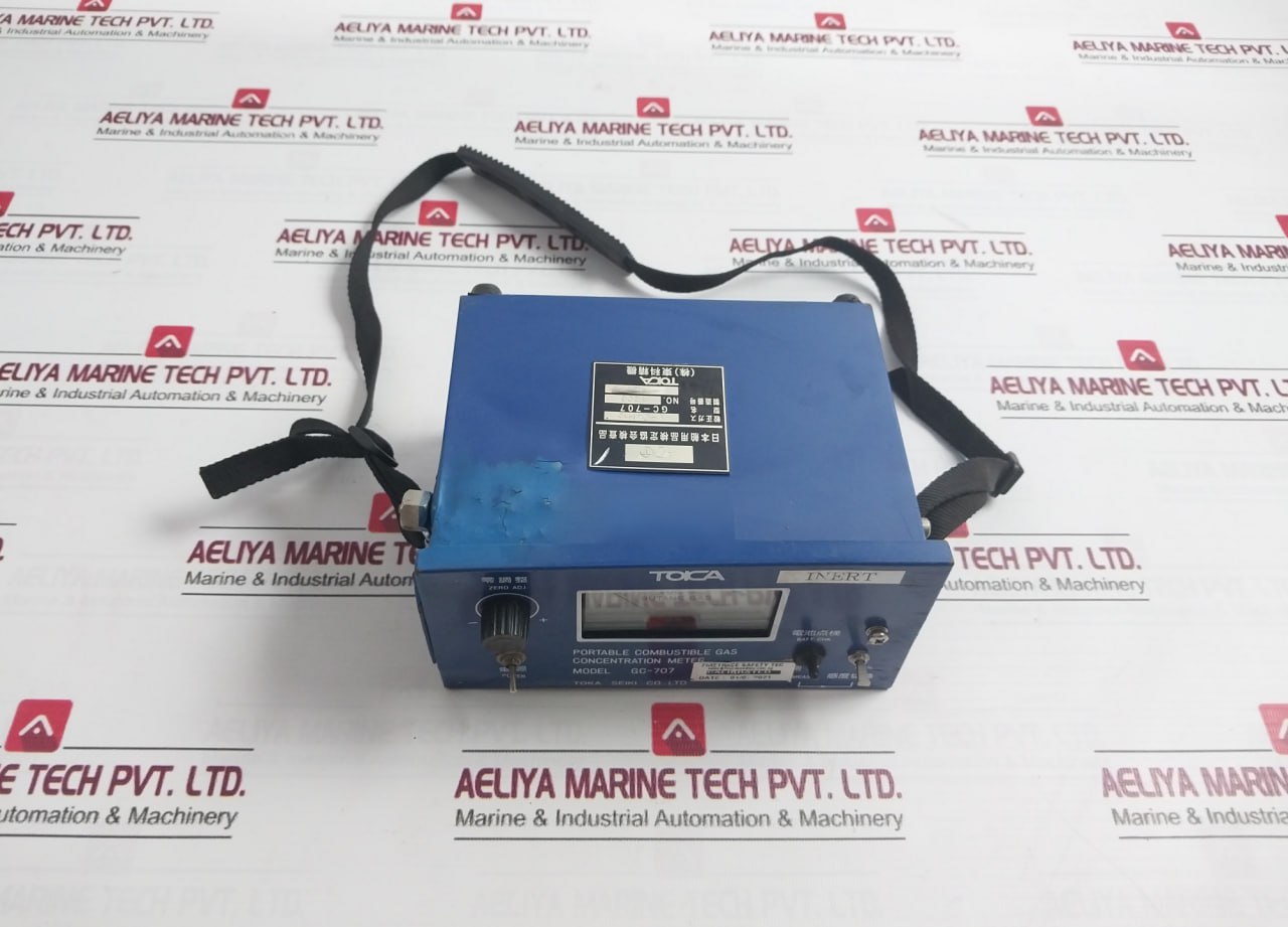 Toka Seiki Gc-707 Portable Combustible Gas Concentration M-740523-1Cba Class 2.5