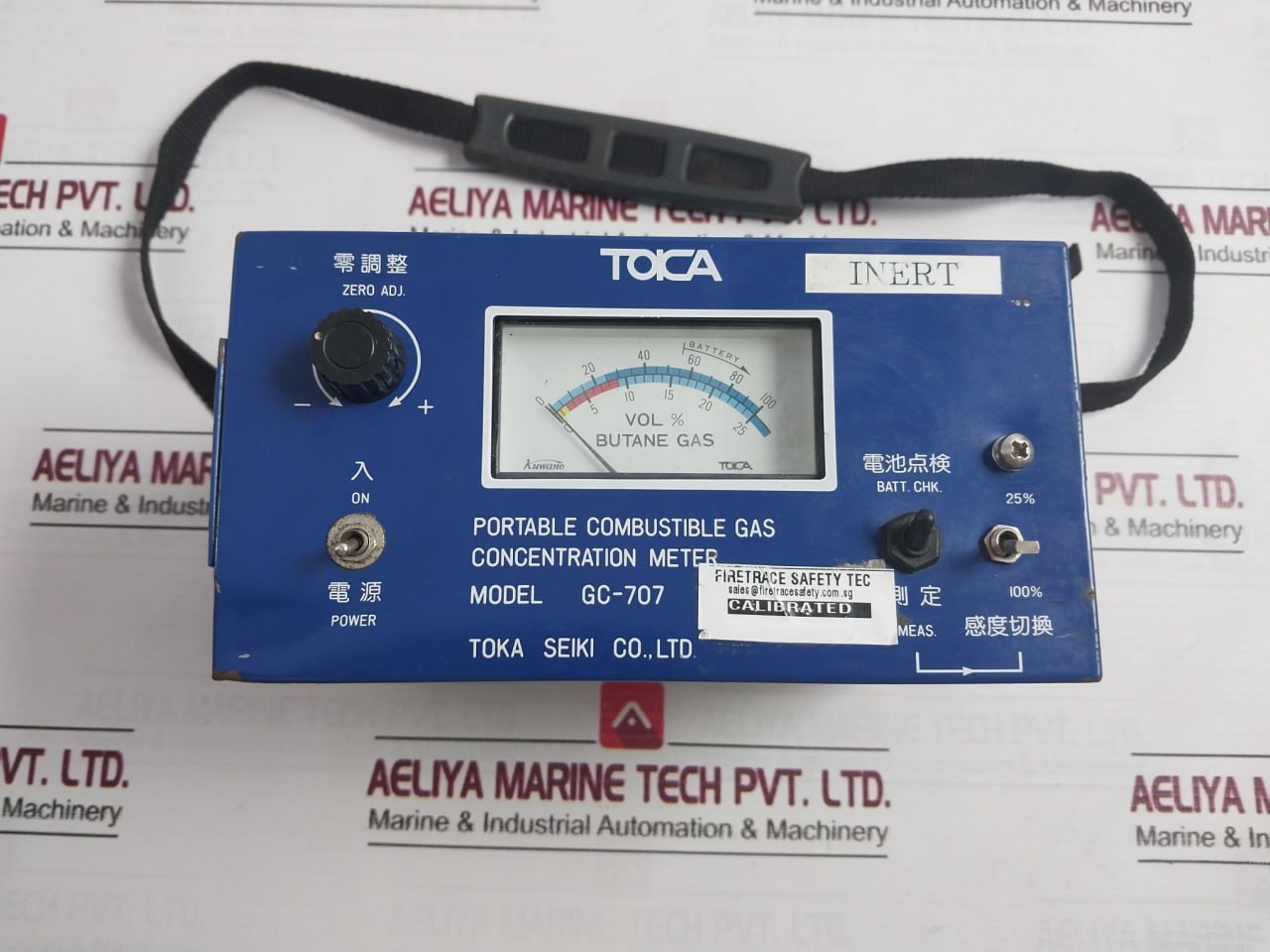 Toka Seiki Gc-707 Portable Combustible Gas Concentration M-740523-1Cba Class 2.5