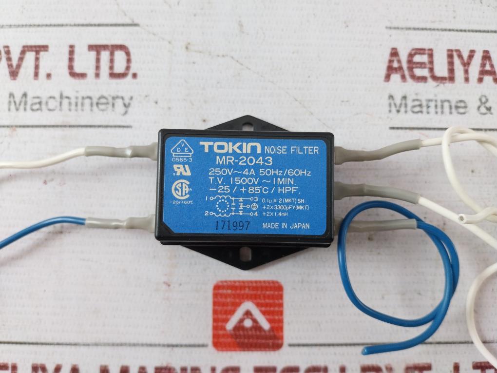 Tokin Mr-2043 Noise Filter 250V 4A 50Hz / 60Hz