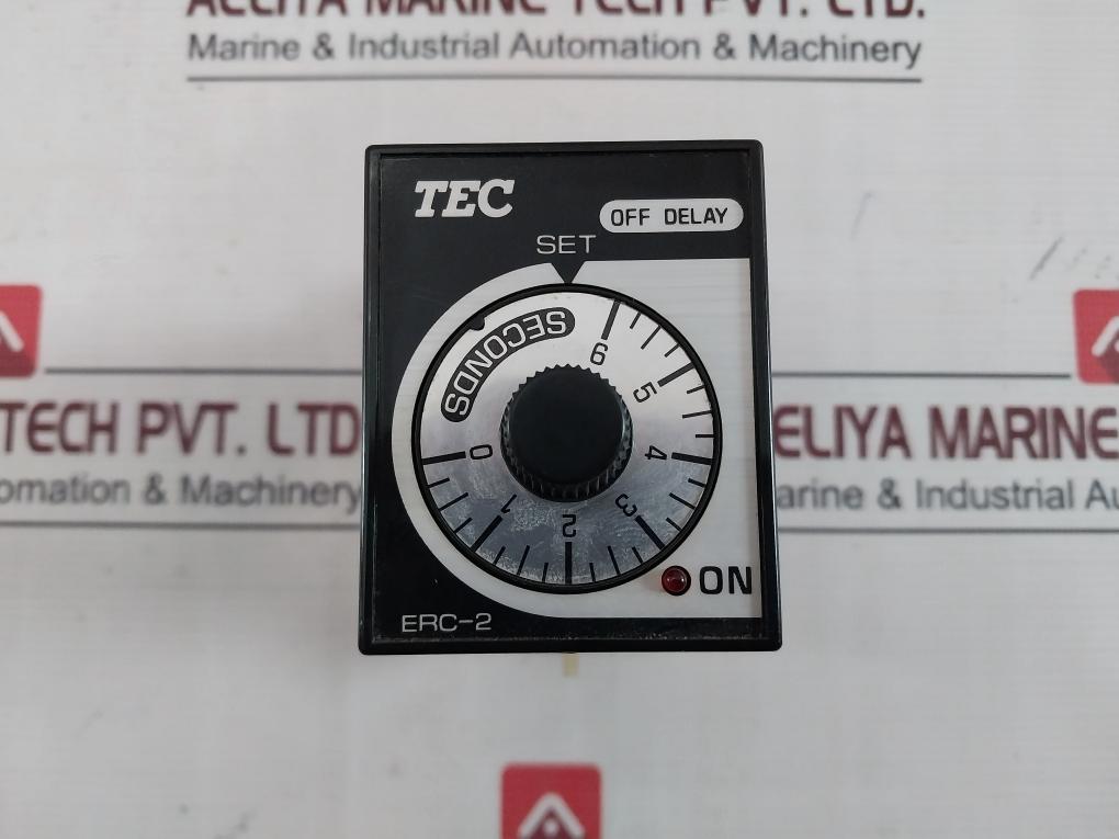 Tokyo Electric Erc-2 Time Delay Relay 0-6 Sec 3W 50/60Hz P.F=1