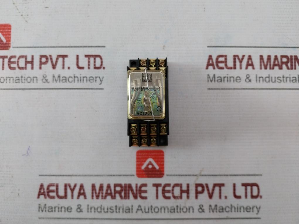 Tokyo Electric Mpm-100 General Purpose Relay With Base Ac100V Mpf-24