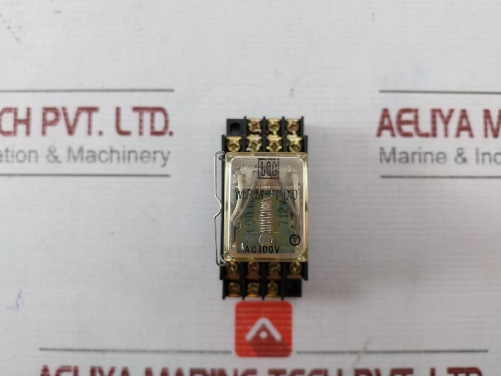Tokyo Electric Mpm-100 General Purpose Relay With Base Ac100V Mpf-24