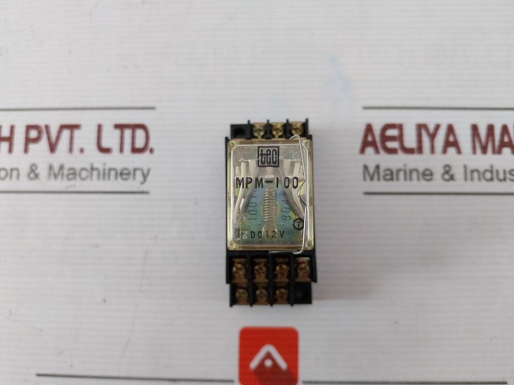 Tokyo Electric Mpm-100 General Purpose Relay With Base Dc12V
