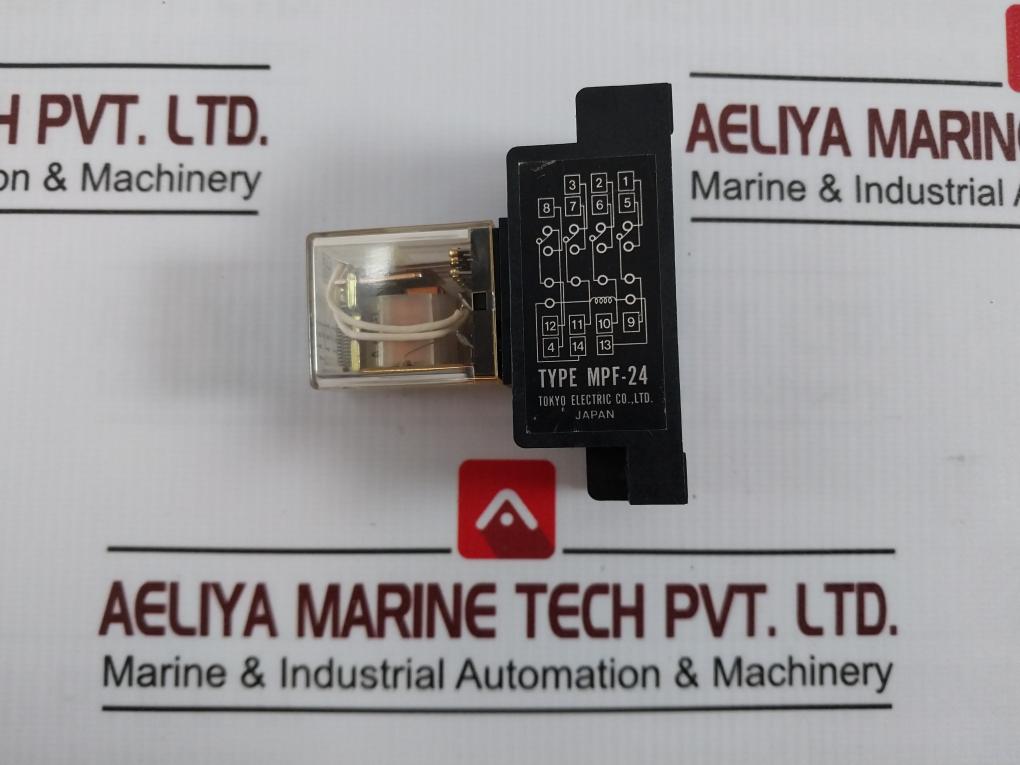 Tokyo Electric Mpm-110 General Purpose Relay With Base Mpf-24 Ac100V