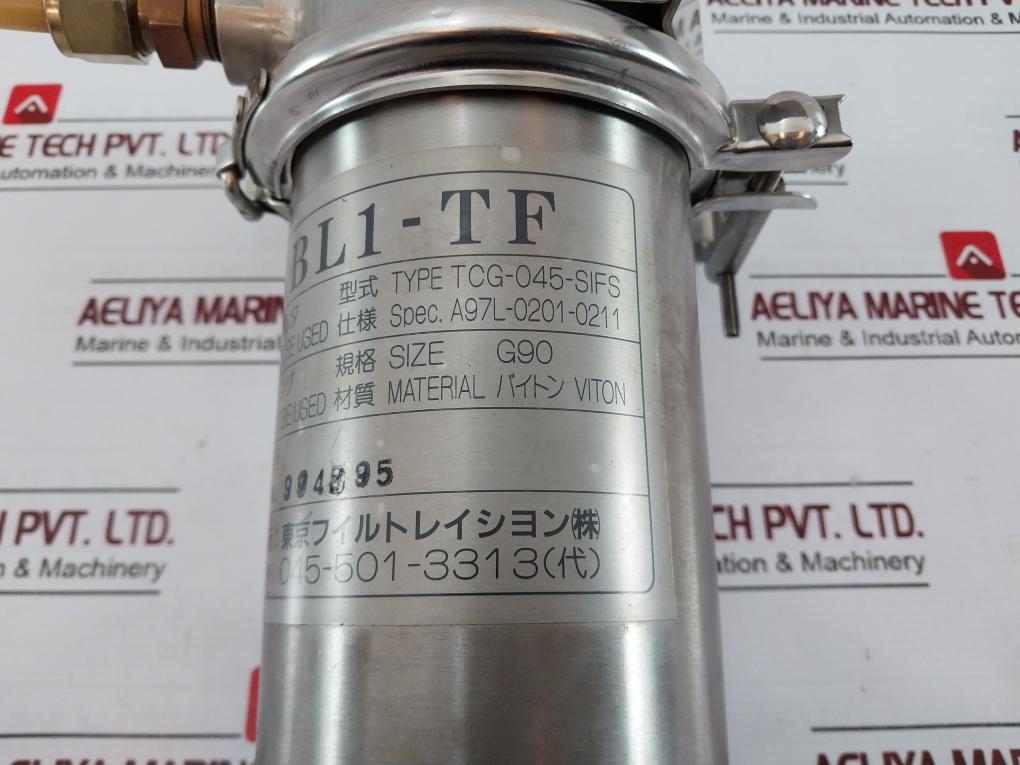 Tokyo Filtration 1Bl1-tf Stainless Steel Inline Filter Housing A97L-0201-0211