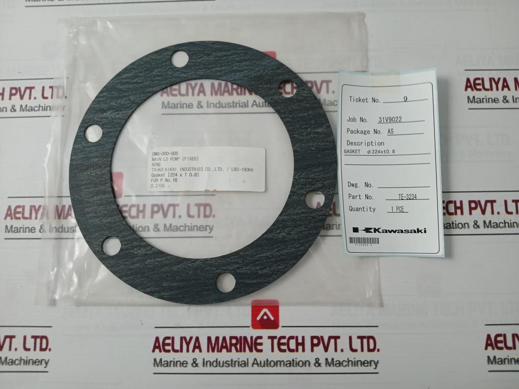 Tombo 1993 Gasket Ã˜224 Mm X Thickness 0.8 Mm Te-3234