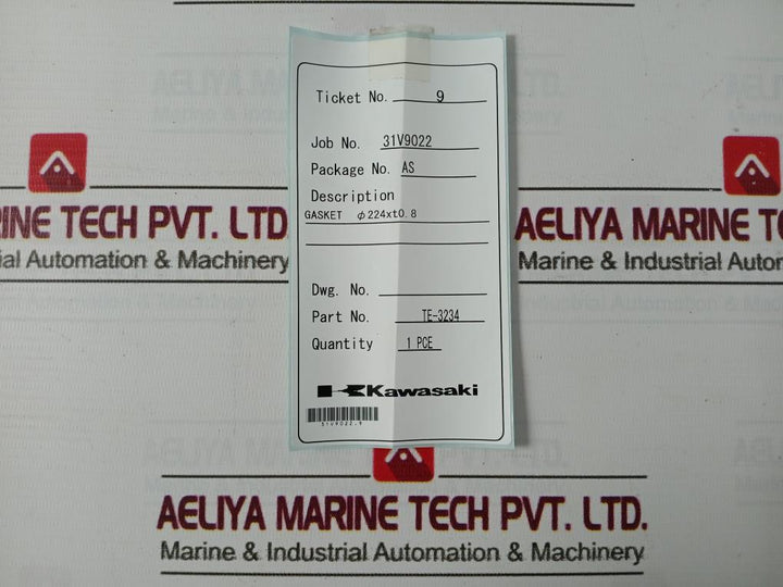 Tombo 1993 Gasket Ø224 Mm X Thickness 0.8 Mm Te-3234