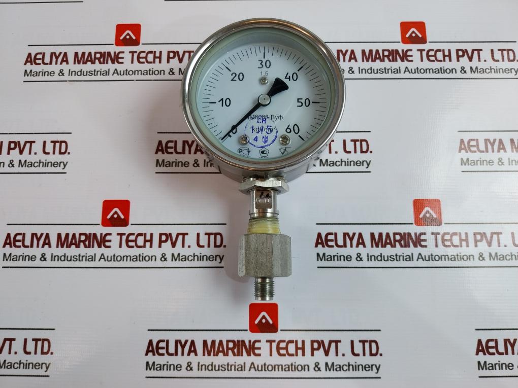 Tomck Dm8008-vuf Pressure Gauge 0-60 Kgf/Cm2 Wp 1000 Bar 15000 Psi