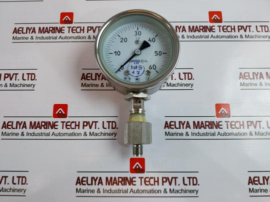 Tomck Dm8008-vuf Pressure Gauge 0-60 Kgf/Cm2 Wp 1000 Bar 15000 Psi