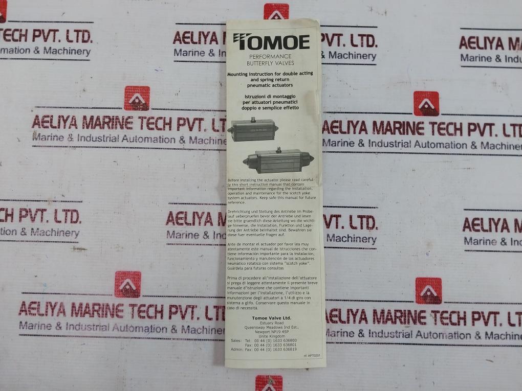 Tomoe Gd106-f05F07 Pneumatic Actuator