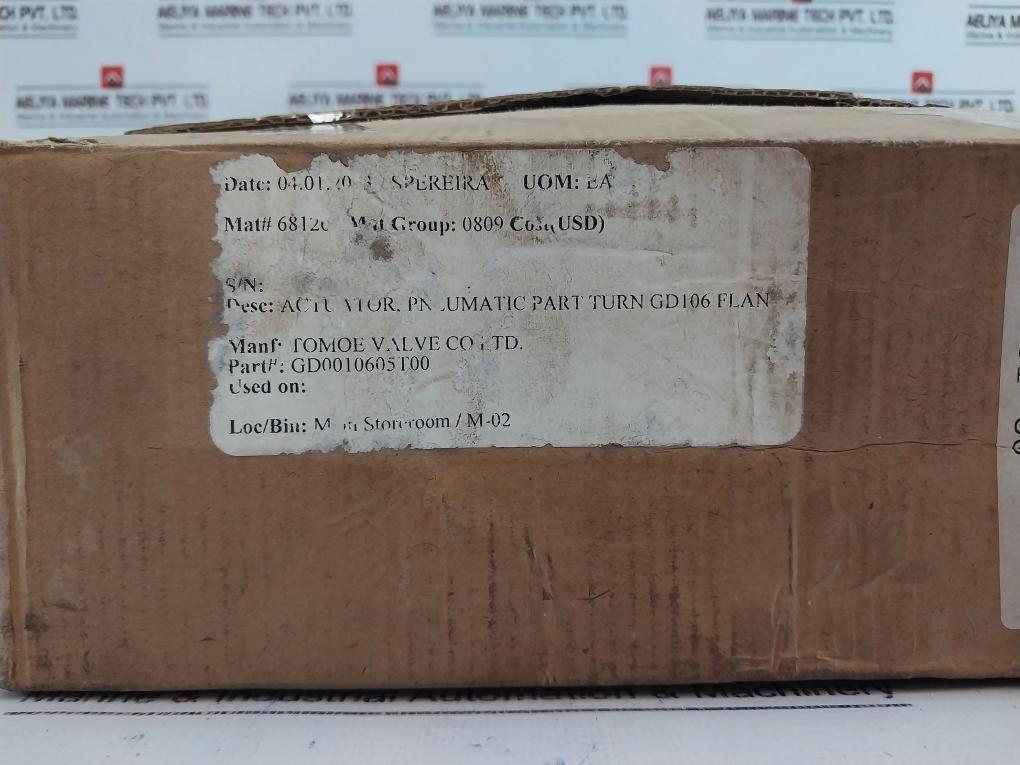Tomoe Gd106-f05F07 Pneumatic Actuator