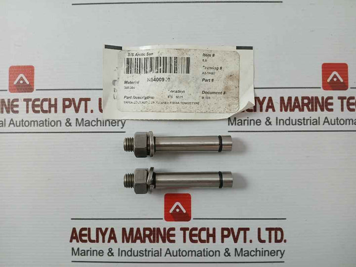 Tomoe K6400910 Taper Bolt With Nut Sus304