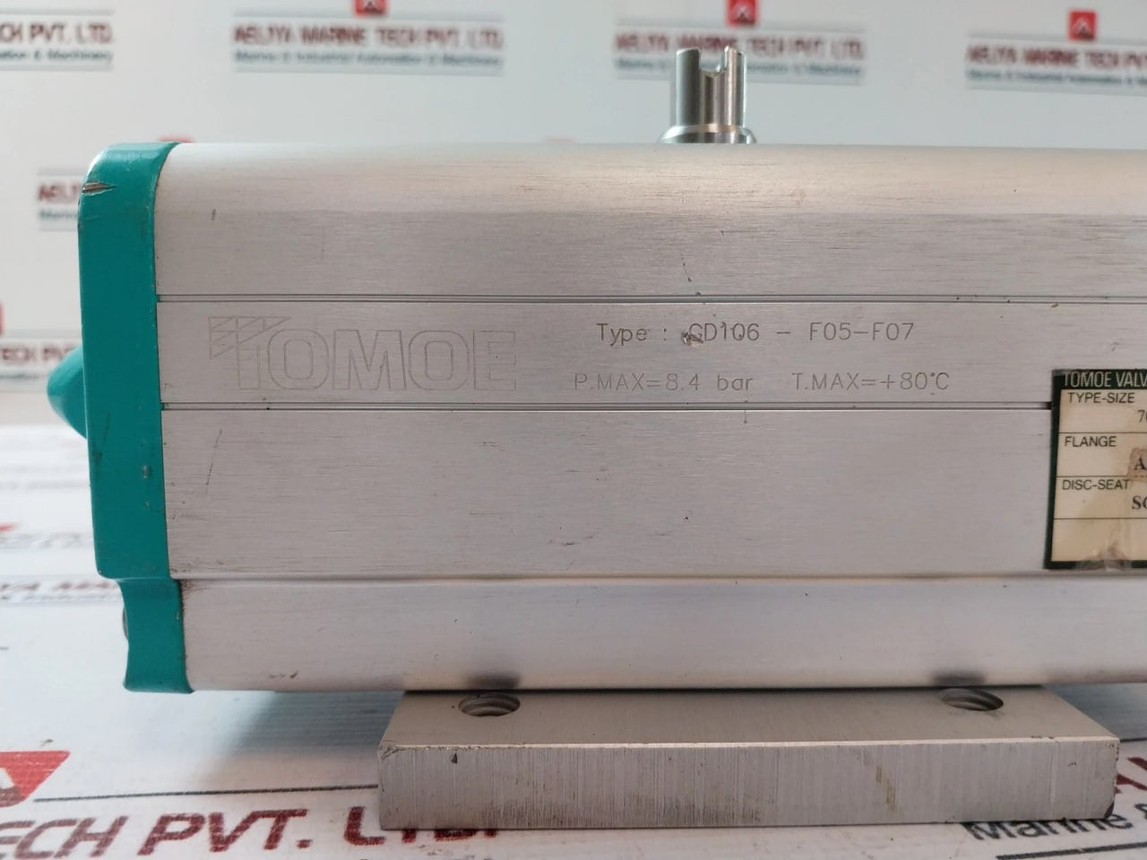 Tomoe Gd106-f05-f07 Pneumatic Actuator 8.4 Bar +80°C
