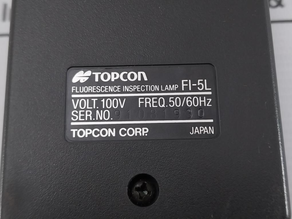 Topcon Fi-5L Fluorescence Inspection Lamp 50/60Hz (Not Working)