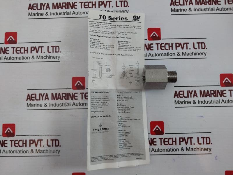 Topworx 73-1352T-b15 Limit Switch Leverless 120Vac/24Vdc Bb279300A8