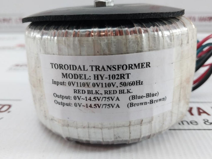 Toroidal-Power-Transformer-Hy-102Rt-0V-14-5V-75Va-50-60Hz-209679-7