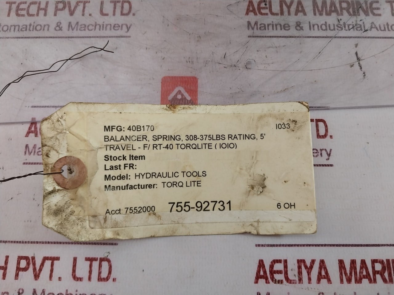 Torqlite Swf-170 Hydraulic Wrench 1.5 Mtr 40B170 155 Kg