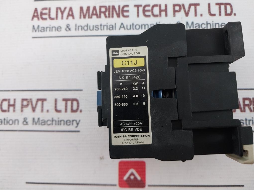 Toshiba C11J Magnetic Contactor 20A 100V 50Hz
