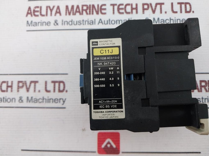 Toshiba C11J Magnetic Contactor 20A 100V 50Hz