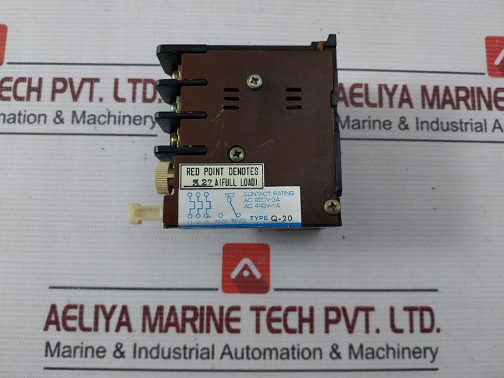 Toshiba Q-20 Overload Relay 2.5–3.9A Ac600V Max 3.27A