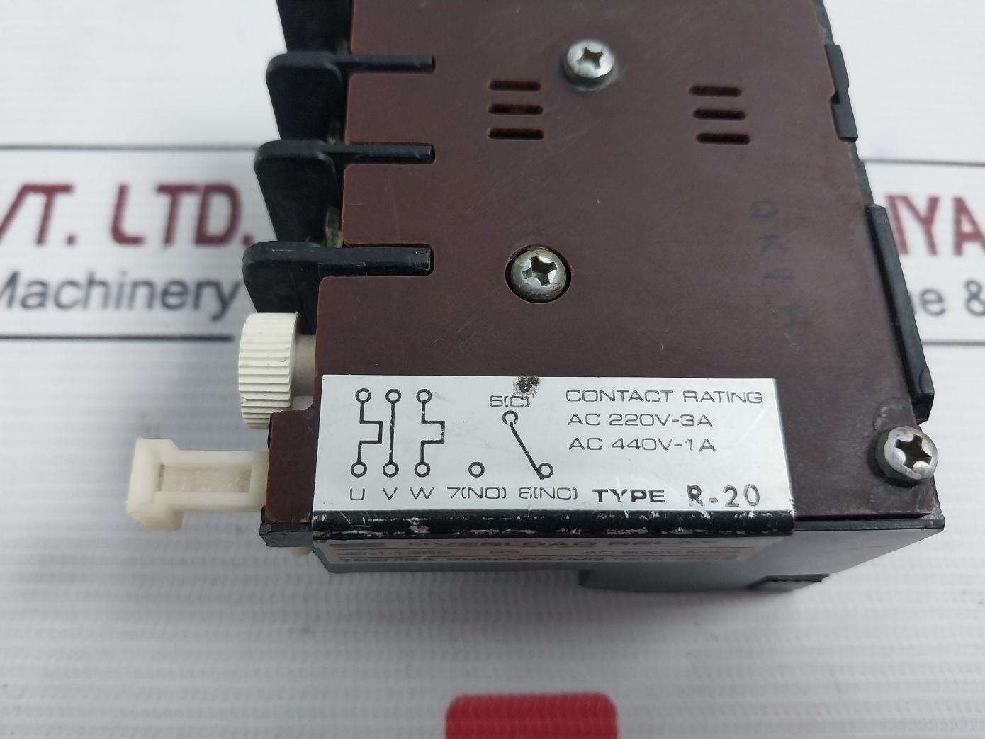Toshiba R-20 Overload Relay Jem-1356Bs Ac 220V-3A Ac600V