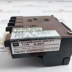 Toshiba R-20T Overload Relay 600V Ac 220V-3A 10.0A Jem-1356