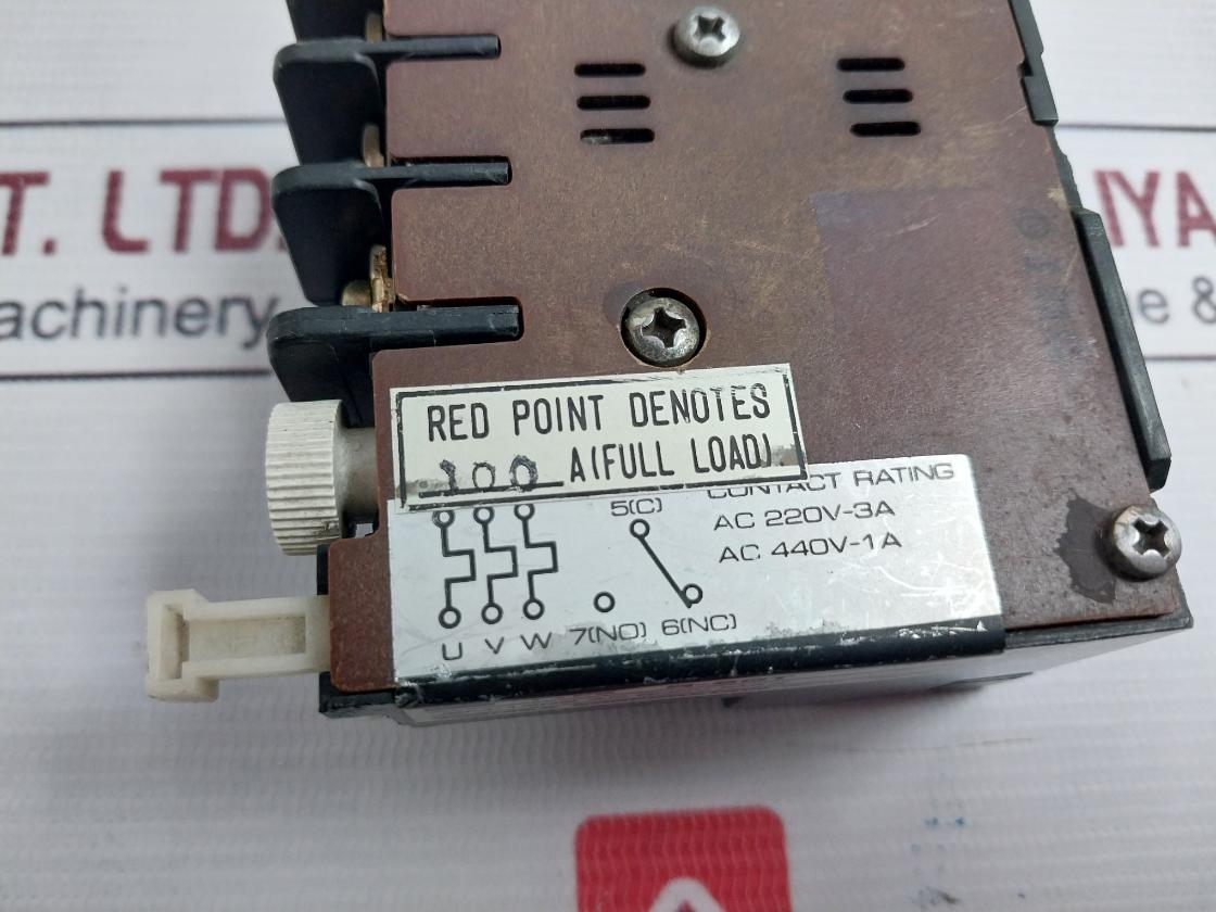 Toshiba R-20T Overload Relay 600V Ac 220V-3A 10.0A Jem-1356